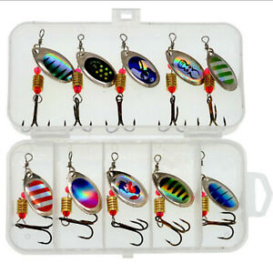 Fishing Lures Metal Spinner Baits Bass Tackle Crankbait Trout Trout Spoon W Y9K4