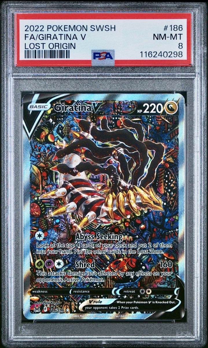 ポケモン - Giratina V 186/196 Pokemon Giratina V 186/196 METAL GOLD CARD - Gift/Display