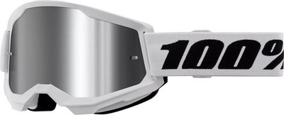 Crossbrille 100% Strata 2 weiß silber verspiegelt
