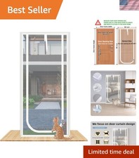 U-Type Cat Proof Screen Door Fits 36''x84'' - Ideal for Living Room Bedroom