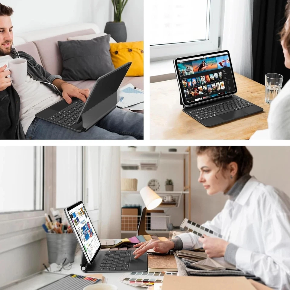 Wireless Magic Keyboard Case for Apple iPad 11th Gen (A16) 2025 & iPad 10th Gene - Image 4 of 4