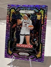 2024 Prizm WNBA Monopoly Kamilla Cardoso RC Purple Millionaire Shimmer /50