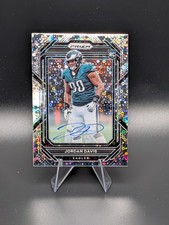 2022 Panini Prizm Rookies #371 - Jordan Davis (RC) Auto - No Huddle Parallel
