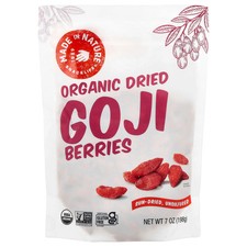 Organic Dried Goji Berries, Sun-Dried, Unsulfured, 7 oz 198 g