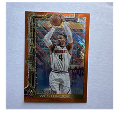 2025-26 Topps Holiday Russell Westbrook Nuggets #H81 Metallic Orange Glitter /25
