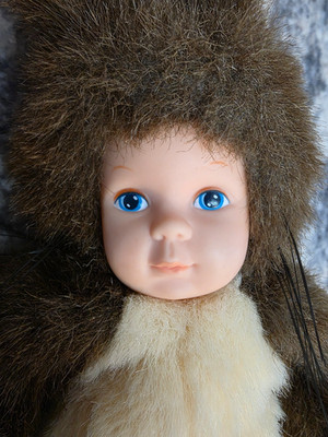 ANNE GEDDES Vintage BABY DOLL SQUIRREL PLUSH Animal Costume 10'' Fuzzy & Cute