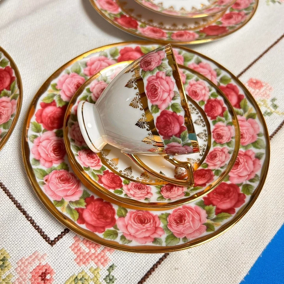 🌹🌹 ELW Karlsbader Rosen Kaffee-/ Teeservice  💐 - Bild 3 von 4