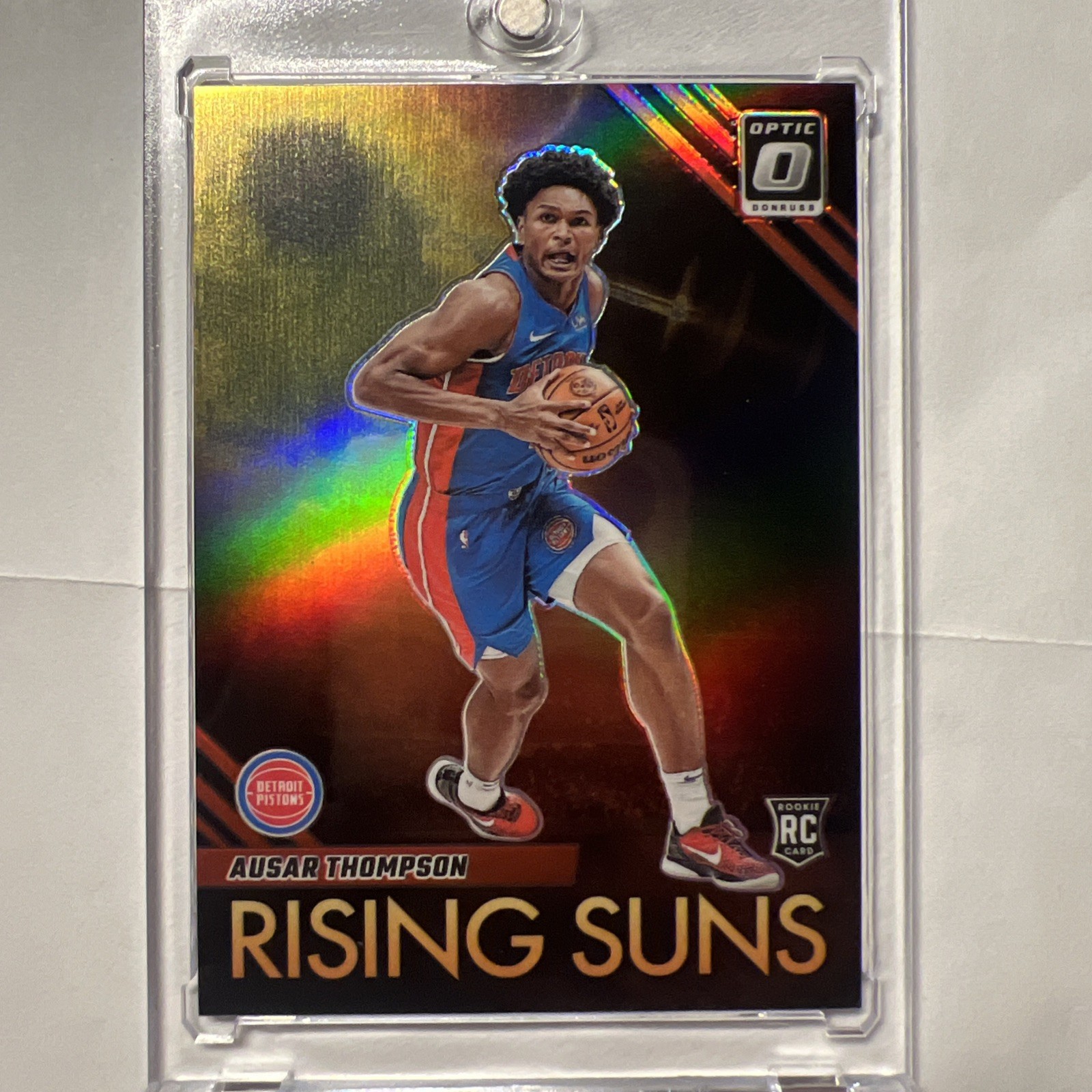 2023-24 Panini Donruss Optic - Rising Suns Ausar Thompson #9 Red Prizm /99 (RC)
