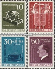 Yougoslavie 791-794 (édition complète) oblitéré 1956 100. Anniversaire tesla