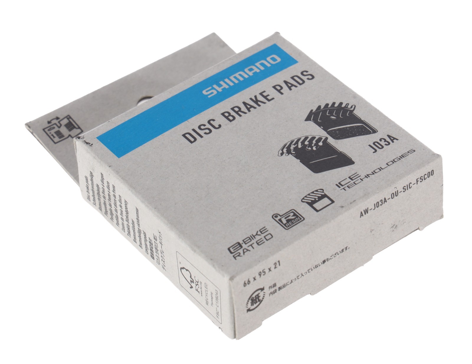 Shimano J03A Resin Fin Disc Brake Pads M9000 M9020 M8000 M785 Gravel Bike Road 5190₽