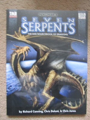 A D&D D20 3.5E SEVEN SERPENTS DRAGONS DUNGEON DRAGON
