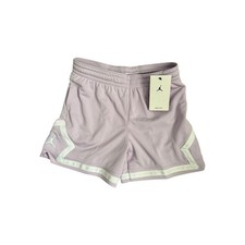 Jordan Girls Dri Fit Diamond Mesh Shorts Lilac Purple Size M 10 12 Years NEW