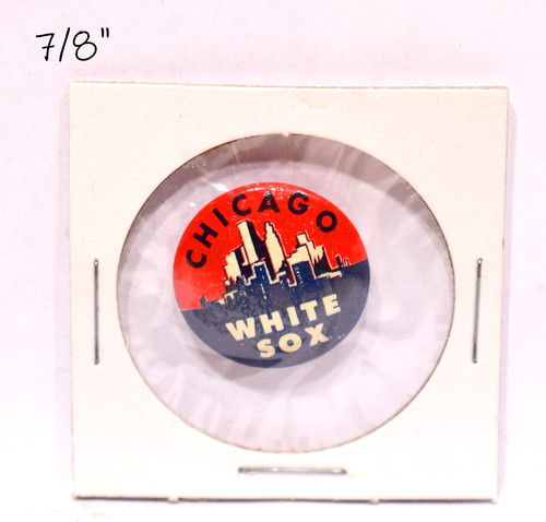 1940s-50s Chicago WHITE SOX 7/8" Chicago Skyline Pin