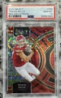 2020 Panini Select Premier Level Travis Kelce Red Disco Prizm /49 PSA 10 Chiefs