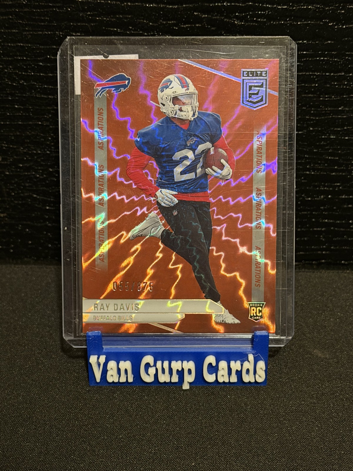 2024 Panini Donruss Elite - Rookies Ray Davis #154 Aspirations Shimmer /875 (RC)