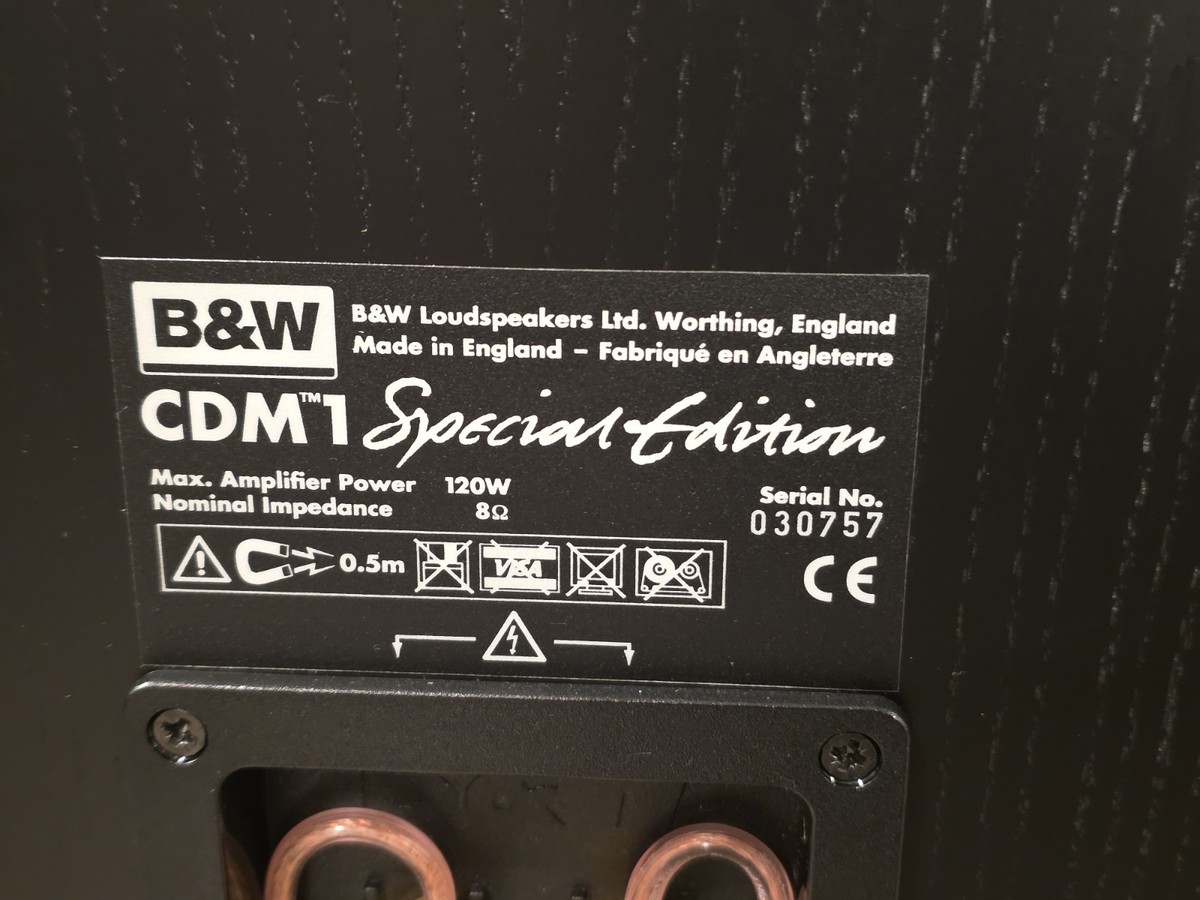 Bowers and Wilkins B&W CDM1 SE Special Edition Bookshelf Speakers