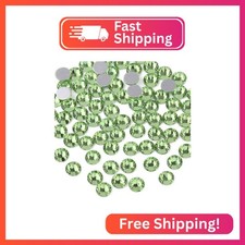 Beadsland 1440pcs Flat Back Crystal Rhinestones Round Gems for Nail Art and Craf