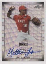 2018 Leaf Metal Perfect Game All-American Classic 10/12 Matthew Lugo Auto h2f