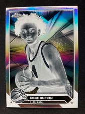 2023-24 Topps Chrome Kobe Bufkin #197 Negative Refractor RC Hawks