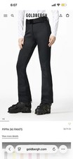 Goldbergh Pippa Ski Pants Black Women's Slim Bootcut Insulated Skiing New Small