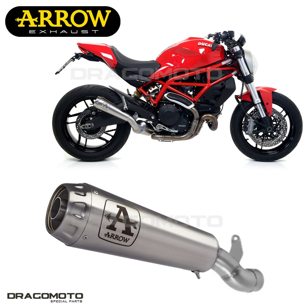 Silencieux ARROW Pro-Race Nichrom haut de gamme pour Ducati Monster 797 2017 2018
