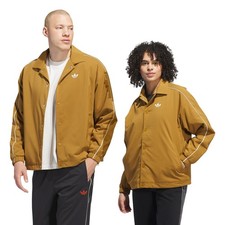 Unisex Adidas Originals Bronze Strata Loose Fit Stretch Woven Coaches Jacket New