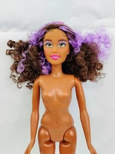 MGA Entertainment UK Doll 2022 Purple Hair Brown Eyes Nude Good Condition Clean