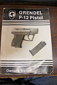 Grendel P-12 .380 Pistol Owners Manual