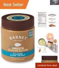 10 Oz Bare Smooth Almond Butter - Non-GMO, Paleo Friendly  Naturally Delicious