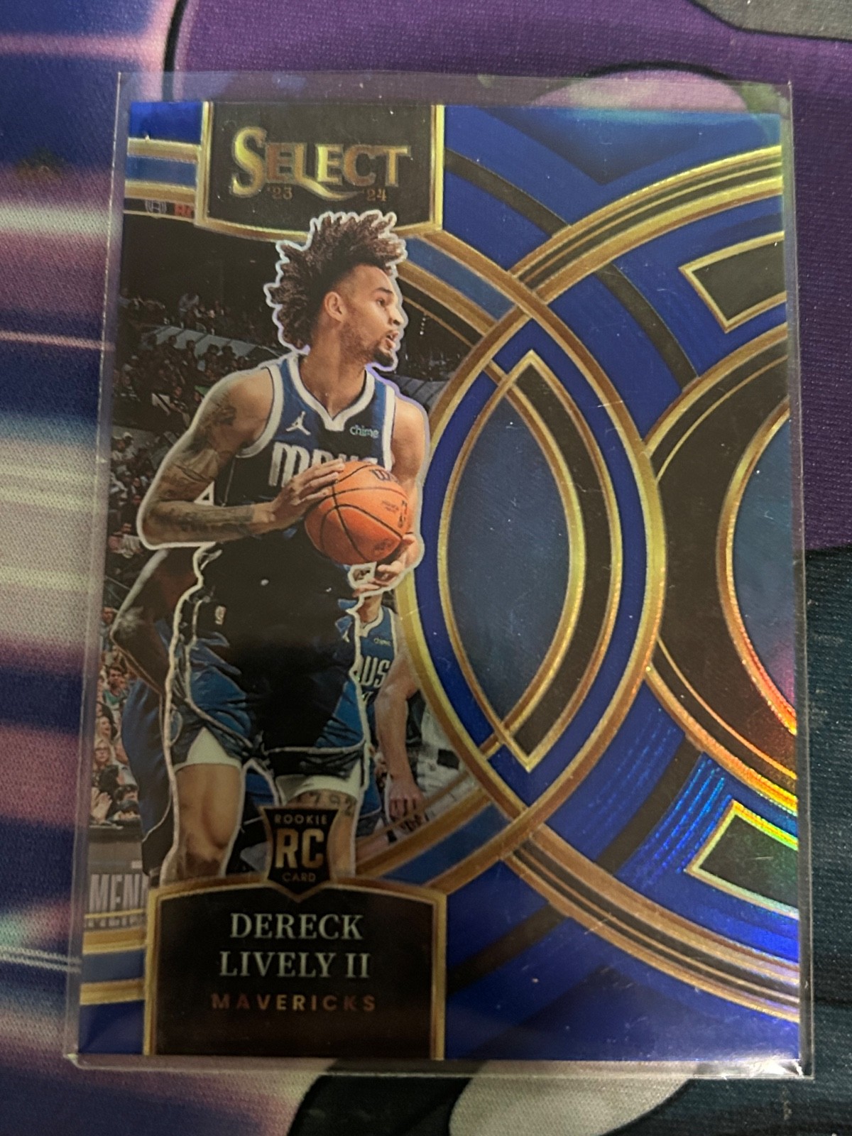 2023-24 Panini Select - Premier Level Dereck Lively #111 Blue Prizm (RC) silver