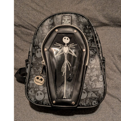 Disney The Nightmare Before Christmas Jack Skellington Mini Backpack Black/Gray