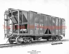 Detroit Toledo & Ironton 10842 Cover Hopper 3/4 View Greenville NEW 8x10 PHOTO