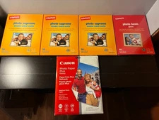 Staples Photo Supreme & Basic & Cannon Photo Paper Plus Glossy Lot READ