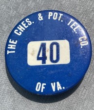 Vintage Chesapeake & Potomac Telephone Co VA Virginia Pin
