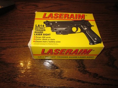 LASERAIM LA 14 HOTDOT~TRIGGER GUARD LASER SIGHT~RANGE 300 YDS. UNUSED!