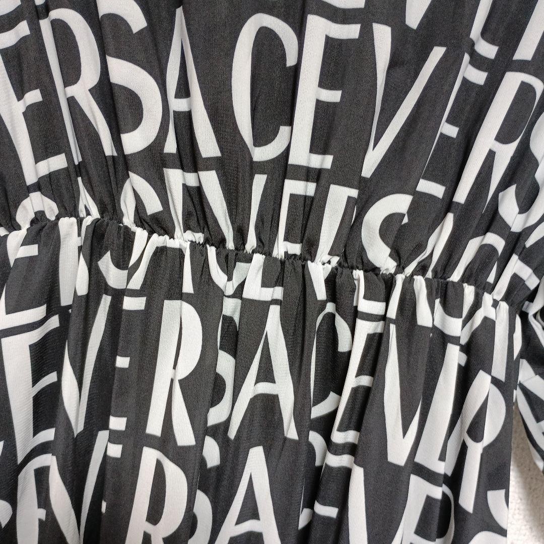 USED RARE VERSACE LOGO DESIGN LONG DRESS, VINTAGE/USED CLOTHING VERYGOOD thumbnail 4
