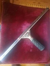Pro Complete Squeegee 18" Stainless Steel with Rubber Grip NOS Free Shipping