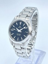 Ladies Omega Seamaster Aqua Terra 150m Black Dial 29mm Stainless Steel 2577.50 3