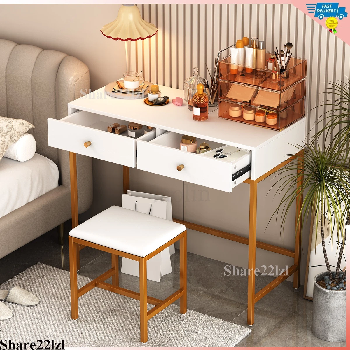 Gold Modern Vanities & Makeup Tables for sale | eBay