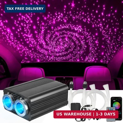 32W Headliner Light Kit, Twinkle Starlights for Car Decor 1000pcs 0.03in 9.8ft,