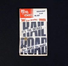 Cal-Scale HO Scale Part HL 207 Plain Headlight, Steam Engine Detail Part, NOS