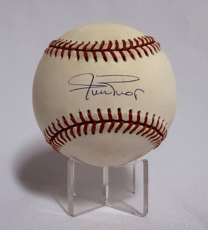 Willie Mays Signed Baseball Official National League (ONL) CLEAN Auto 10! COA
