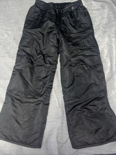 Falls Creek Boys Girls Snow Pants Size Medium 8-10 Black NWOT