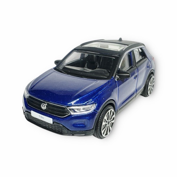 Volkswagen T-Roc Blau Metallic Modellauto 1:43 Burago Street Fire Sammelauto Neu-image