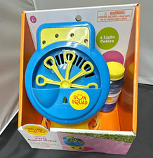 Sun Squad Light-Up Party Bubble Maker with 4 fl oz Bubble Solution Set