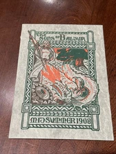 The Sons Of Baldur 1908 Program Bohemian Grove 6 Pages