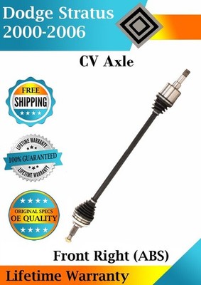 New OE Front Right CV Axle For 2000-2006 Dodge Stratus ABS Lifetime Warranty