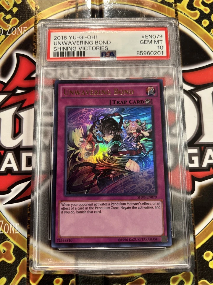 YuGiOh UNWAVERING BOND #SHVI-EN079🔥PSA 10 GEM MT🔥UNLIMITED ED-2016 ULTRA RARE - Image 4 of 4