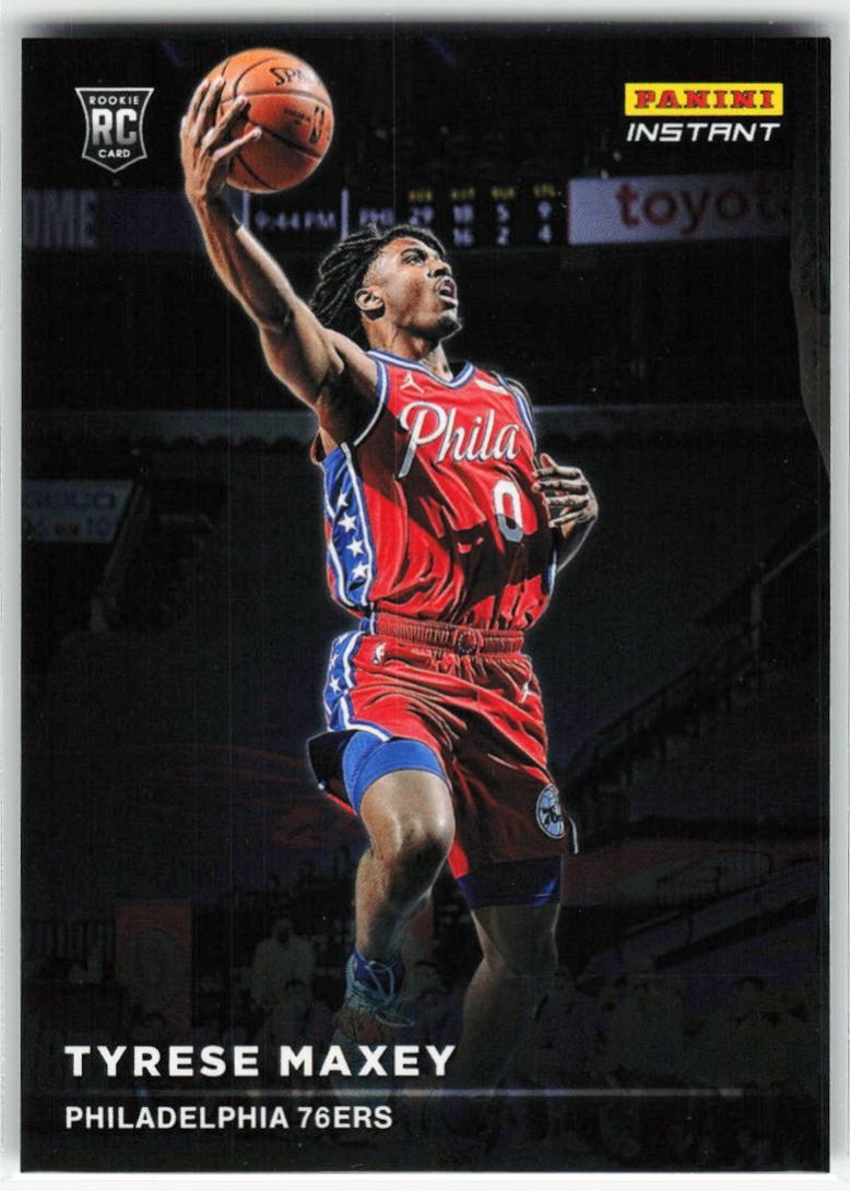 2020-21 Panini Instant Rookie Spotlight Tyrese Maxey RC #RS21 /1397 Philadelphia