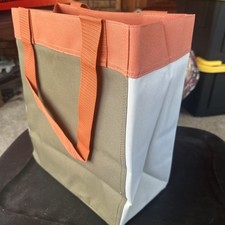 Thirty One Essential Storage Tote Olive Colorblock